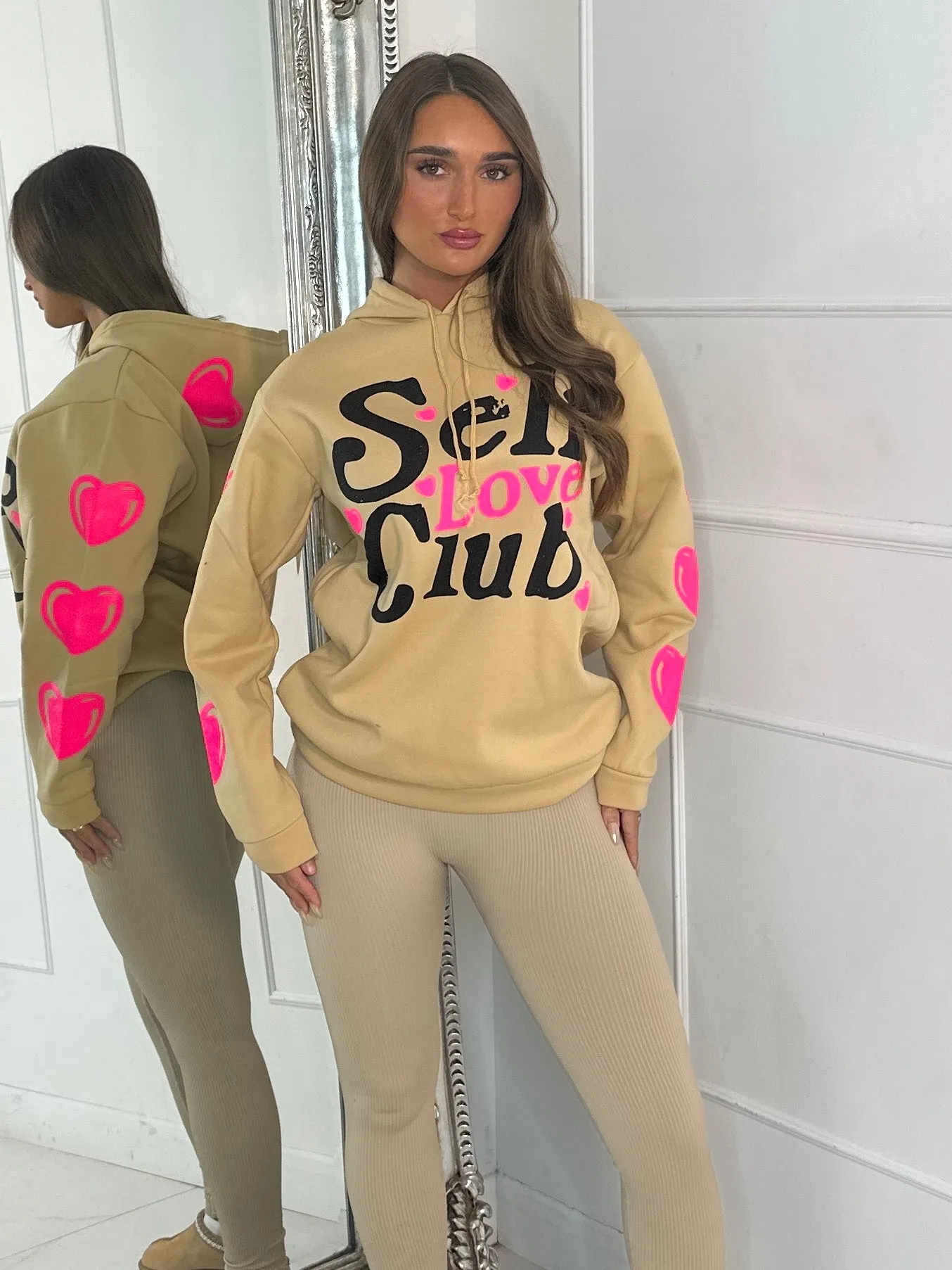 Self Love Club Hoodie - Beige