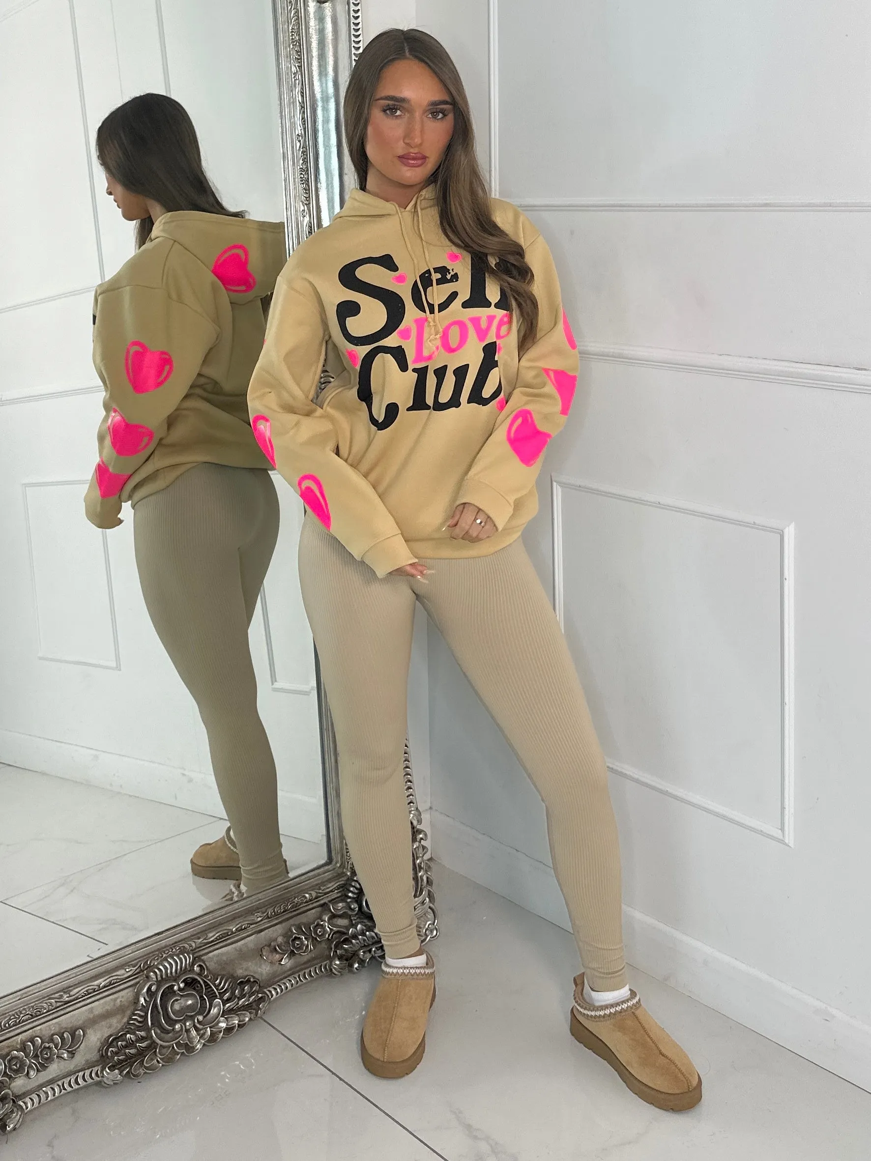 Self Love Club Hoodie - Beige