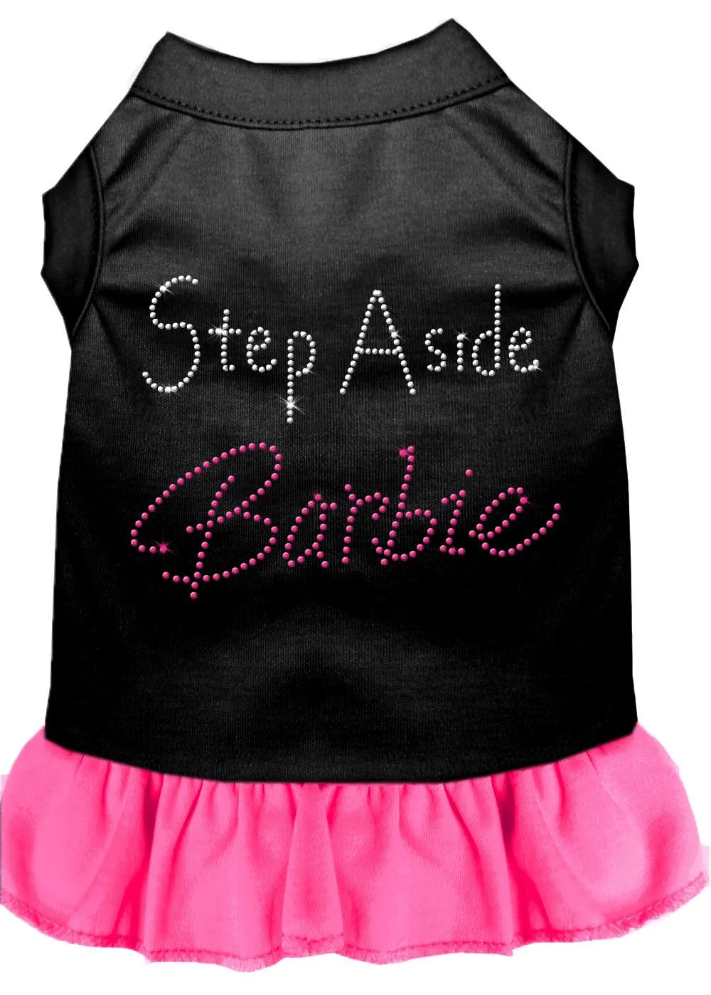 Step Aside Barbie Rhinestone Dress Bright Pink Xl (16)