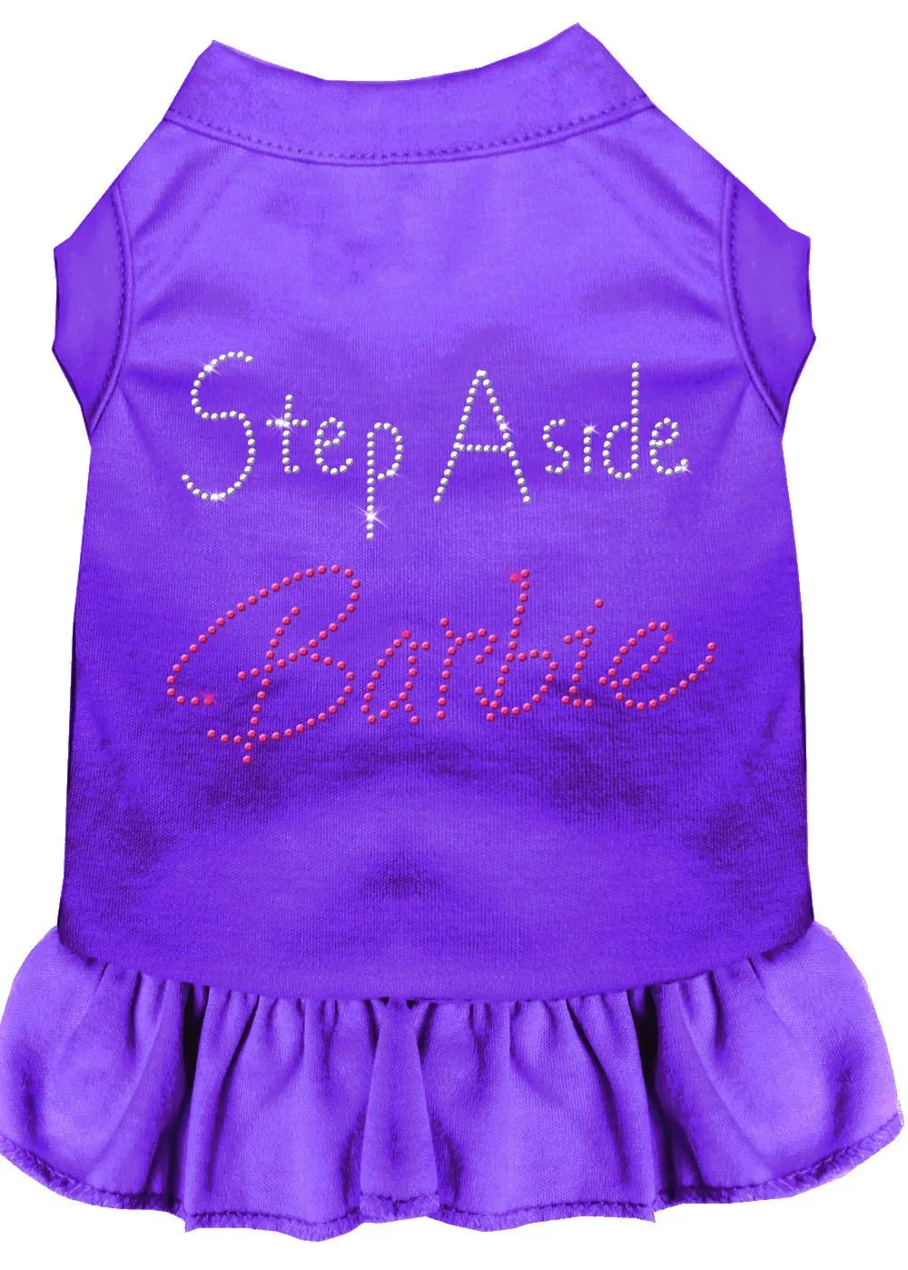 Step Aside Barbie Rhinestone Dress Purple Med (12)