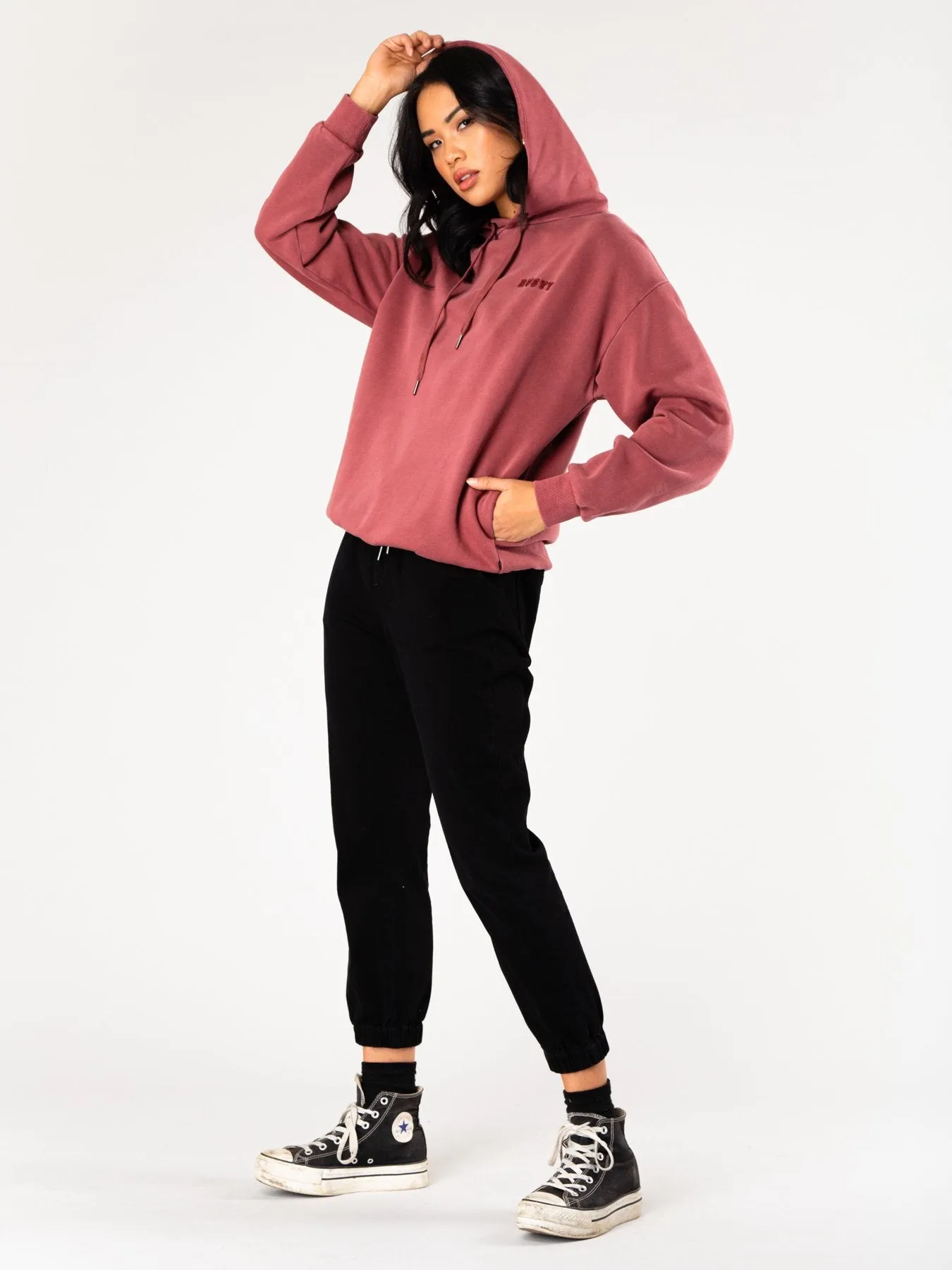 Sublime Hooded Fleece - Ruby Wine