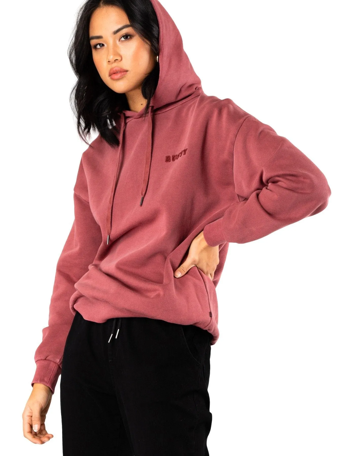 Sublime Hooded Fleece - Ruby Wine