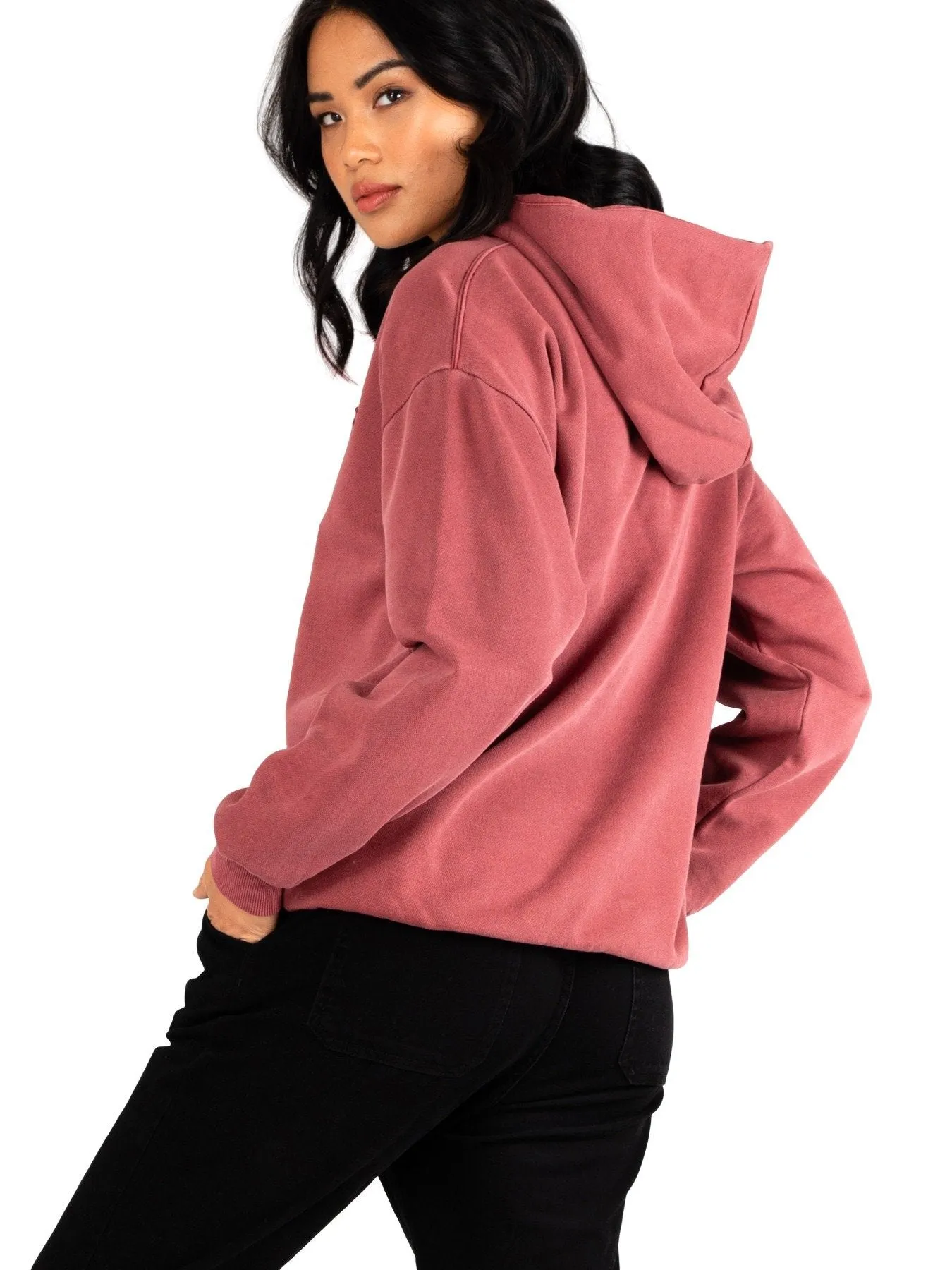 Sublime Hooded Fleece - Ruby Wine