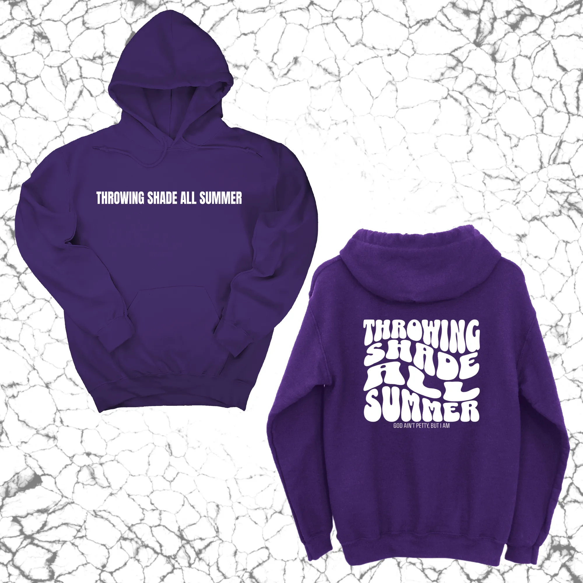 Throwing shade all summer Unisex Hoodie (Front and Back Design Print)