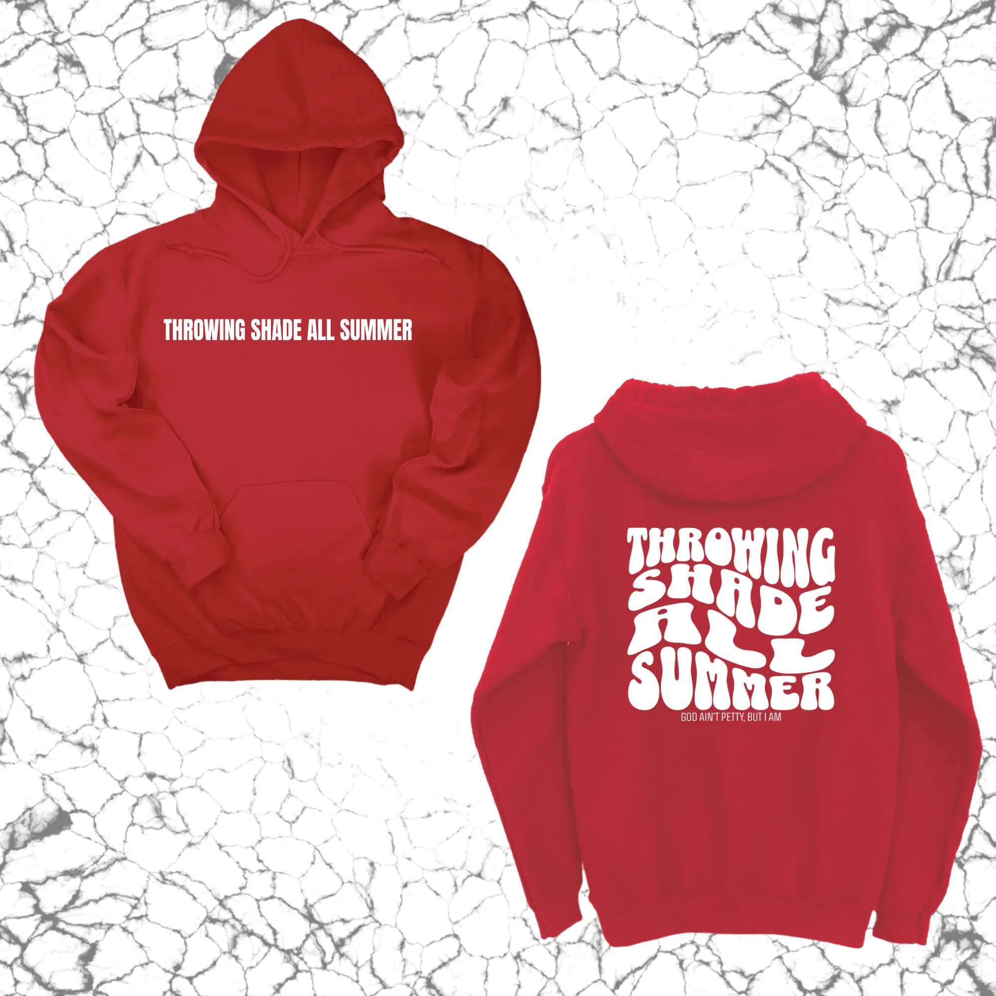 Throwing shade all summer Unisex Hoodie (Front and Back Design Print)