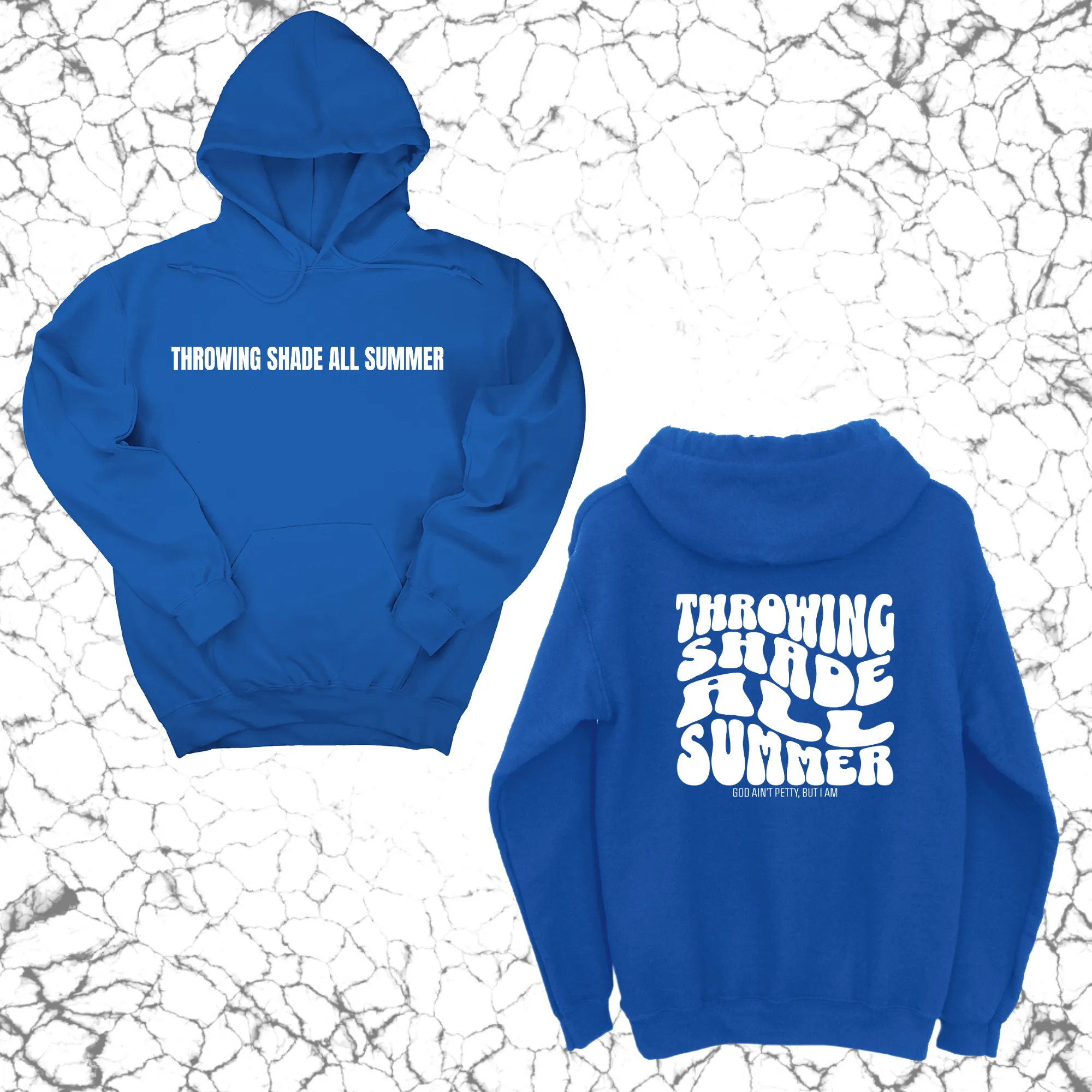 Throwing shade all summer Unisex Hoodie (Front and Back Design Print)