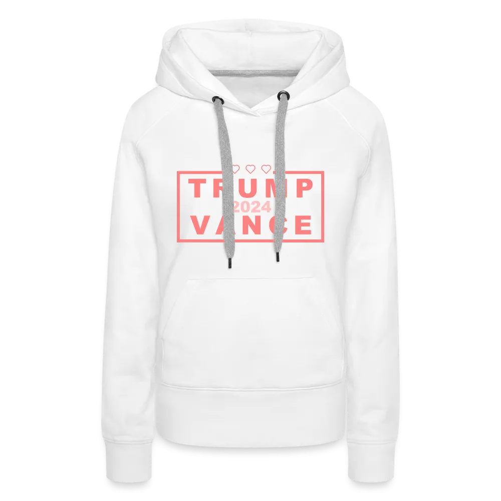 Trump Vance 2024 Women’s Premium Hoodie (Pink Letters)