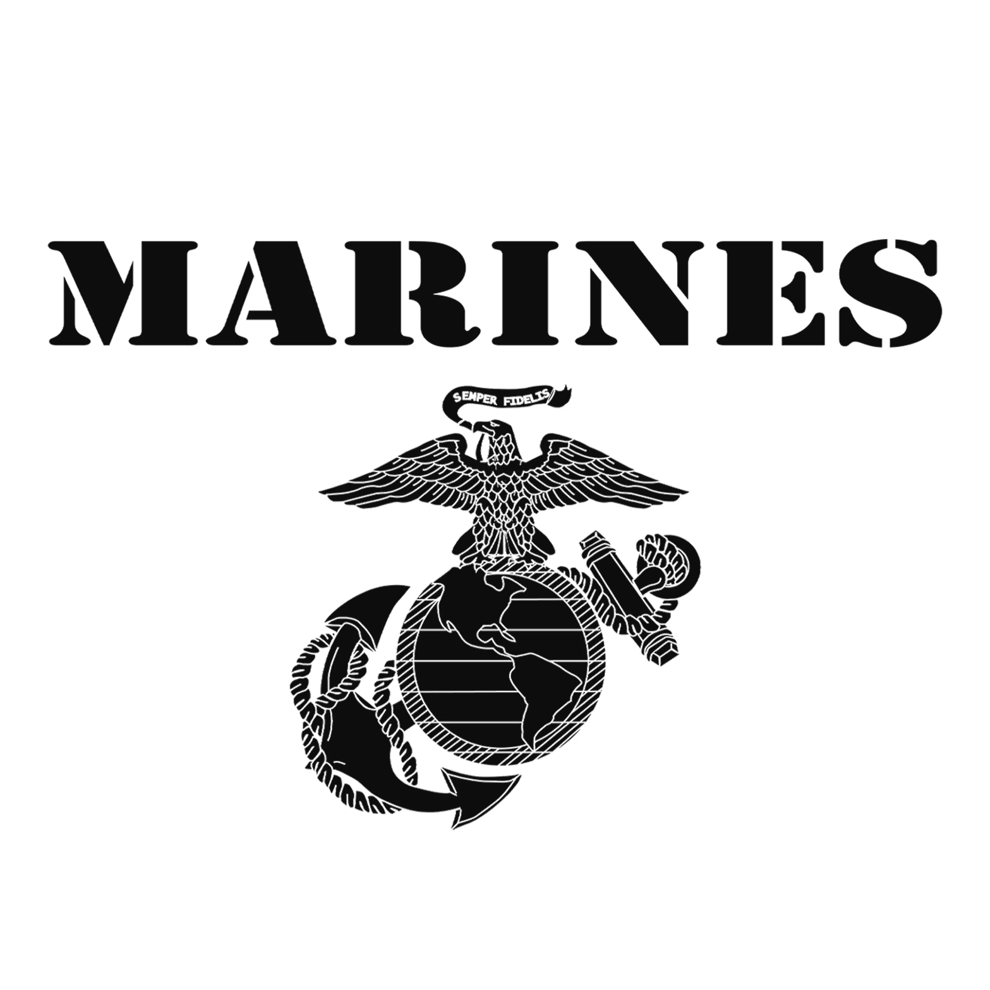 Vintage Marines 2-Sided Hoodie